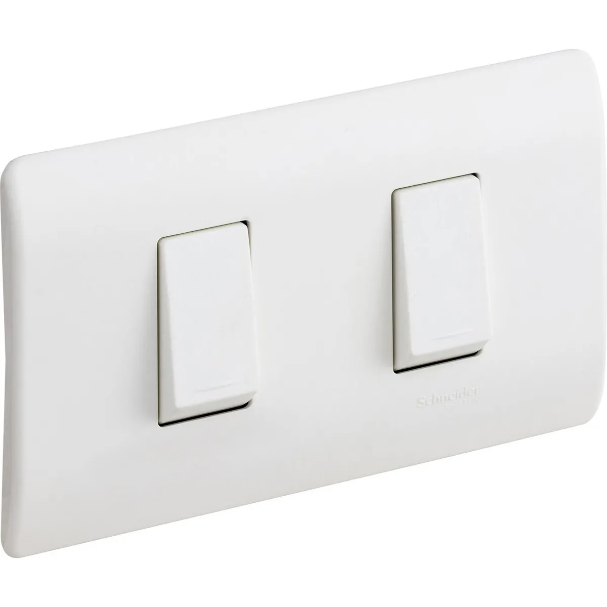 SCHNEIDER ELECTRIC - Placa Genesis armada con interruptor 9/12 + 9/24 blanco