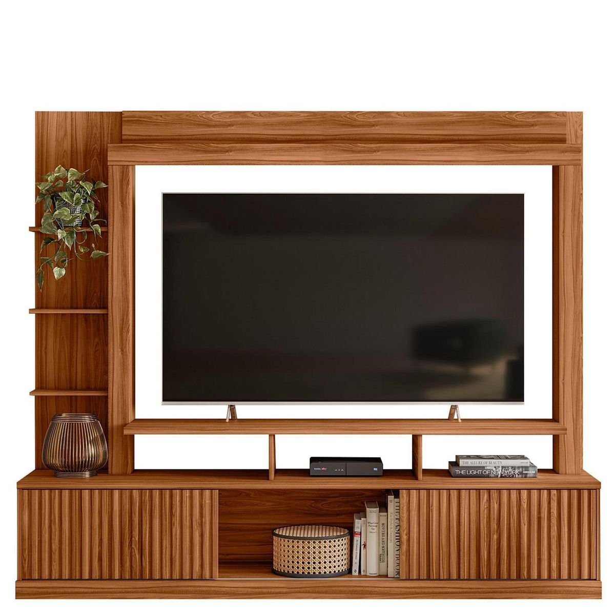 EXIT - Estante TV Florida Canela 65 " 207x182x40 cm
