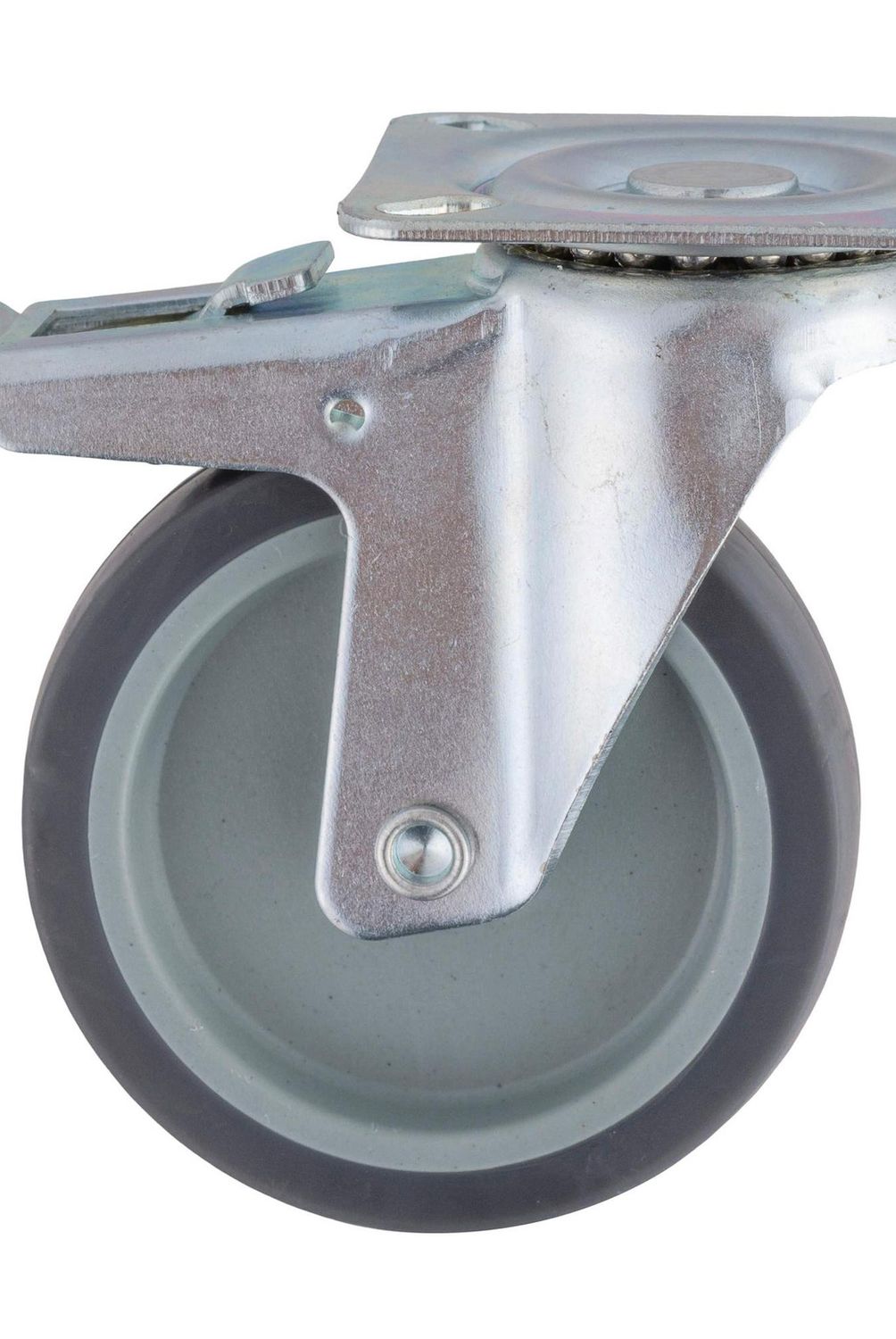 GEVEMAC - Rueda con base giratoria para mueble 3"