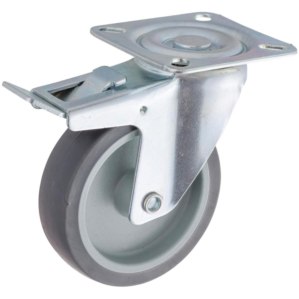 GEVEMAC - Rueda con base giratoria para mueble 3"