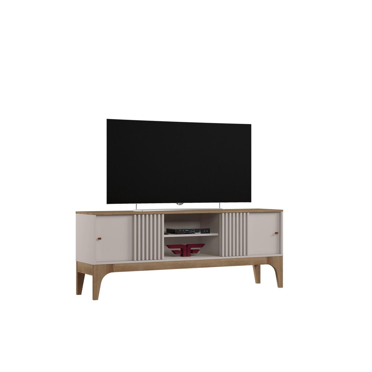 EXIT - Rack TV Florencia Beige/Cedro 70 " 160x63,7x36,5 cm