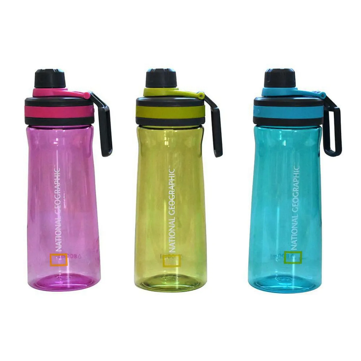 NATIONAL GEOGRAPHIC - Botella plástica 800Ml color rosa, verde, azul