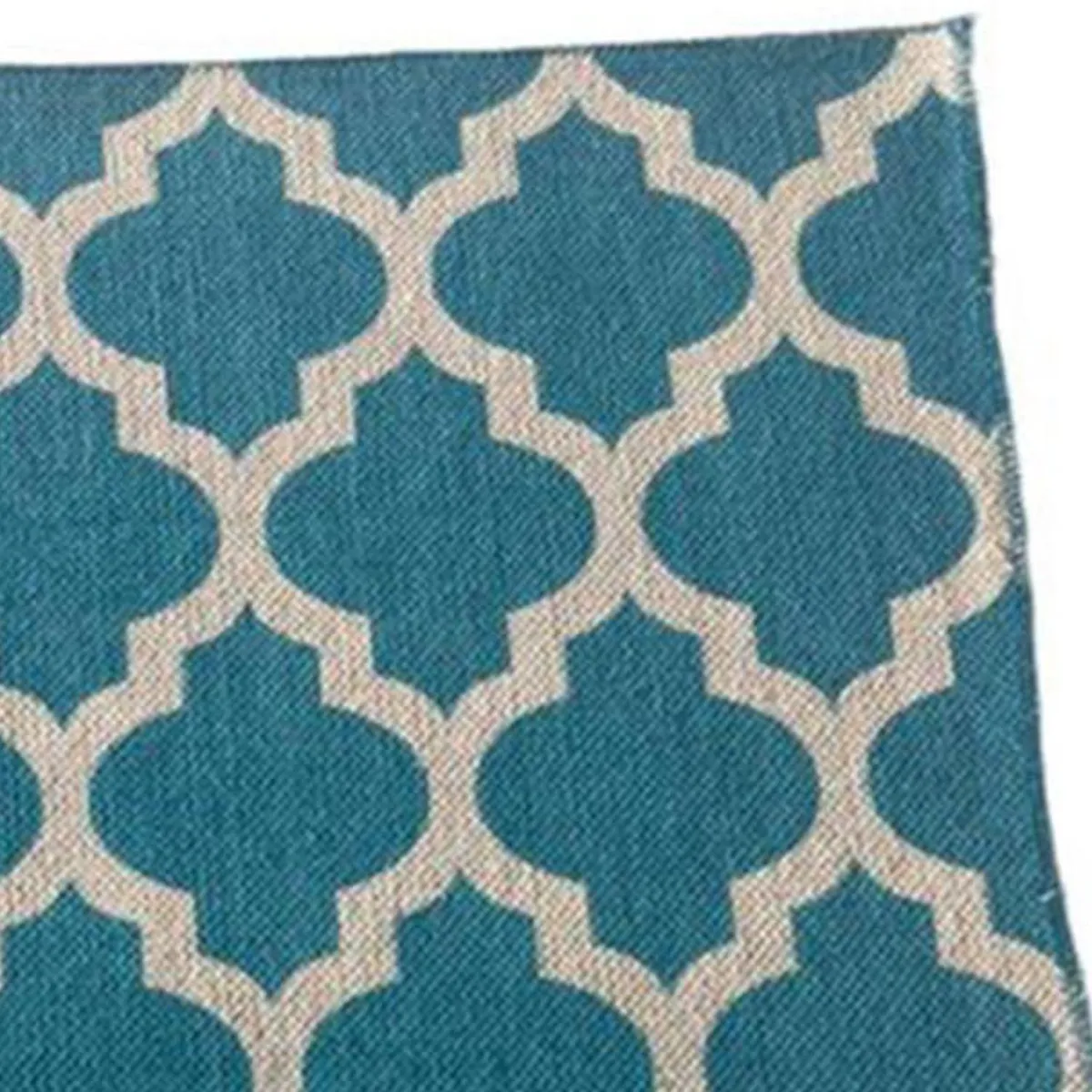 RONDA - Alfombra Diseño 60x90 cm Poliéster AZUL