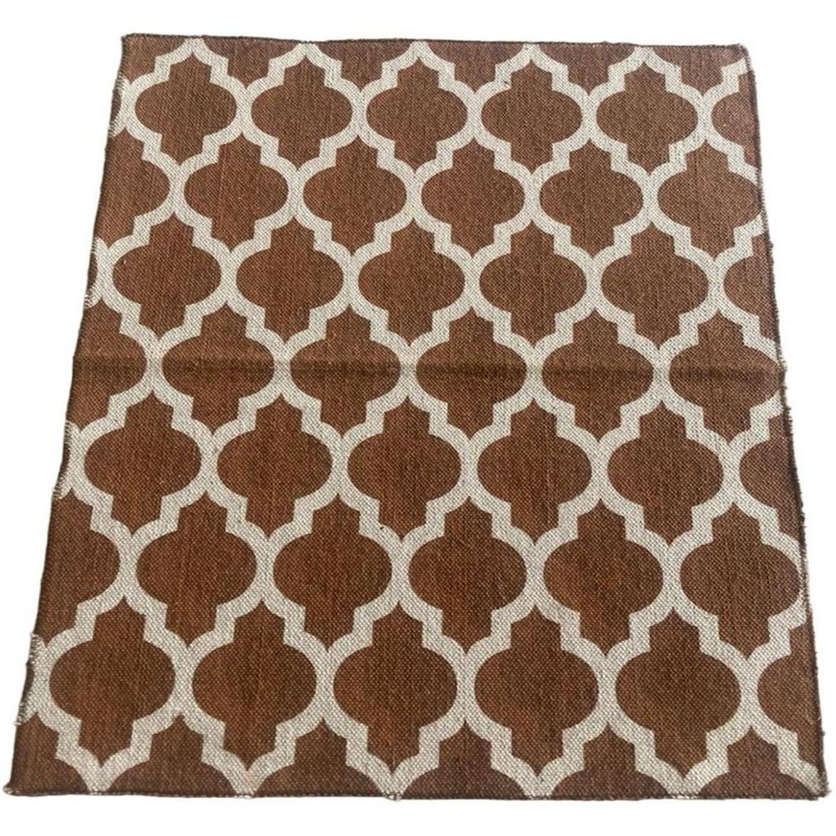 RONDA - Alfombra Diseño 60x90 cm Poliéster BEIGE