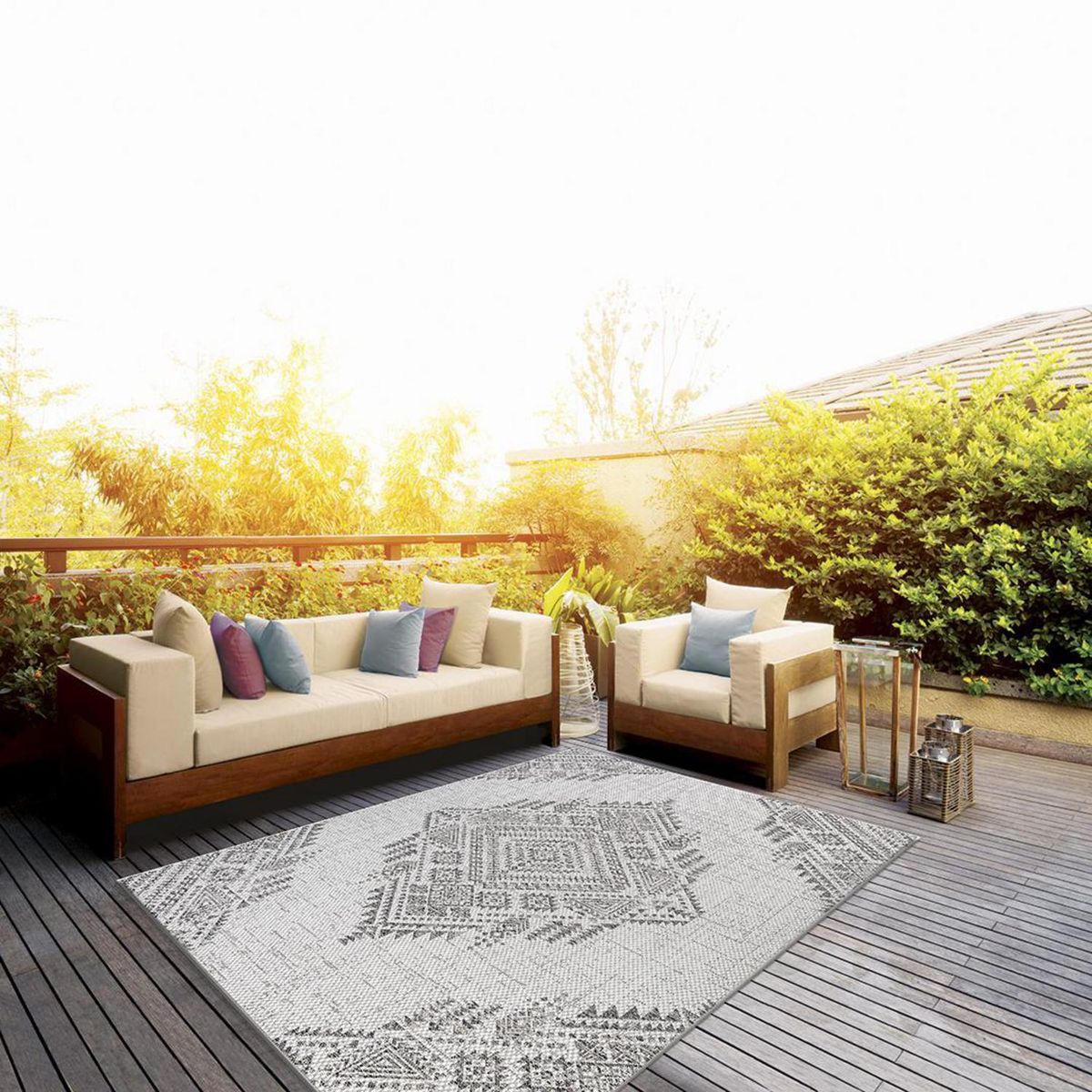 IDETEX - Alfombra Grande Urban 240x340 cm Polipropileno Multicolor