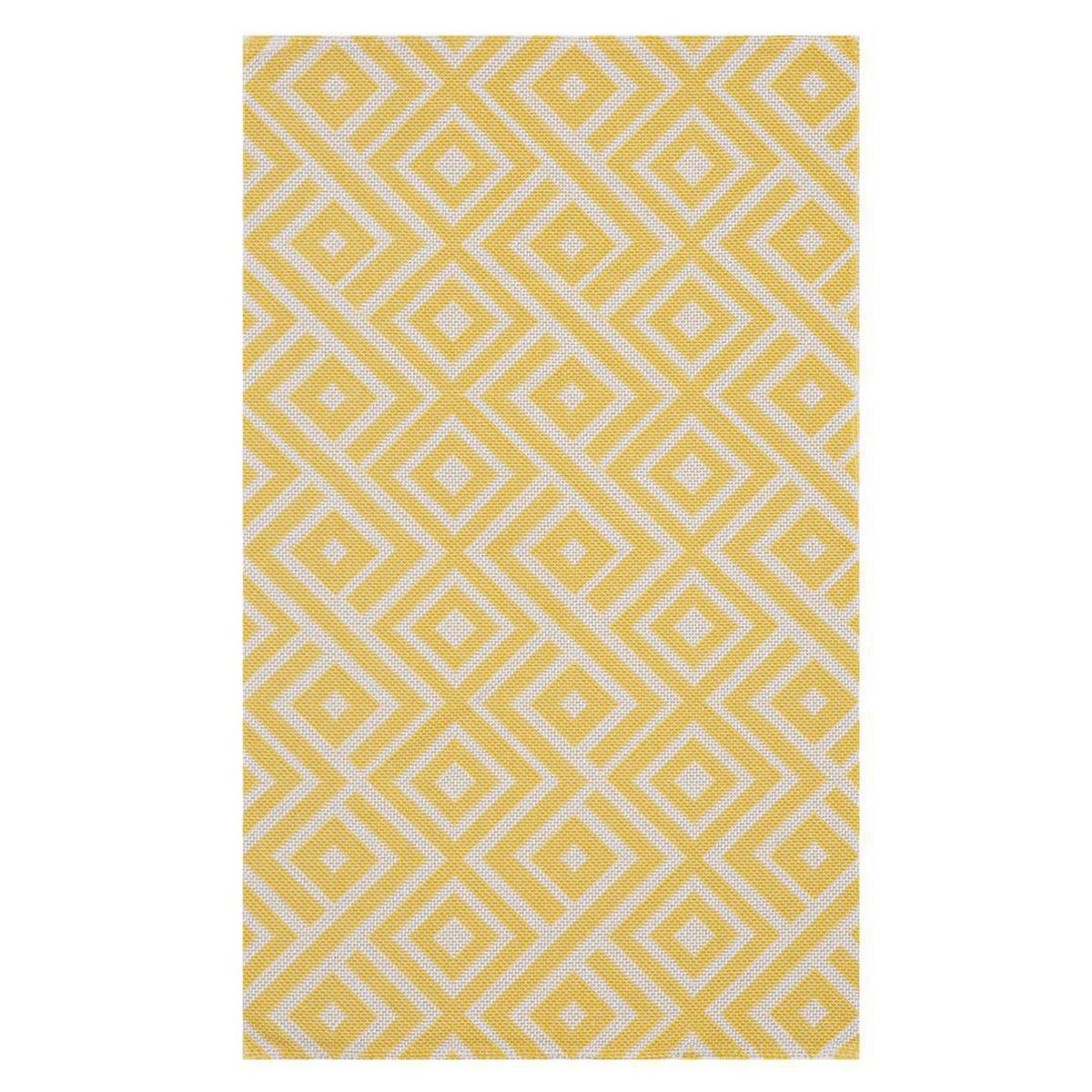 IDETEX - Alfombra Kali 160x230 cm Algodón Amarillo