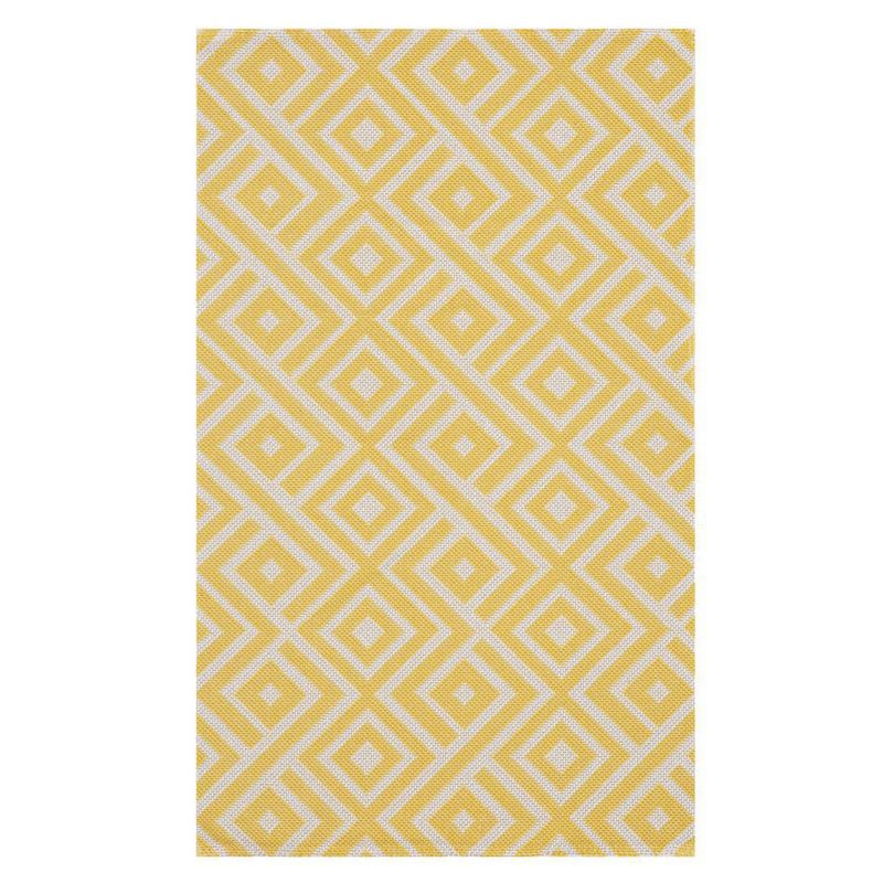 IDETEX - Alfombra Kali 160x230 cm Algodón Amarillo