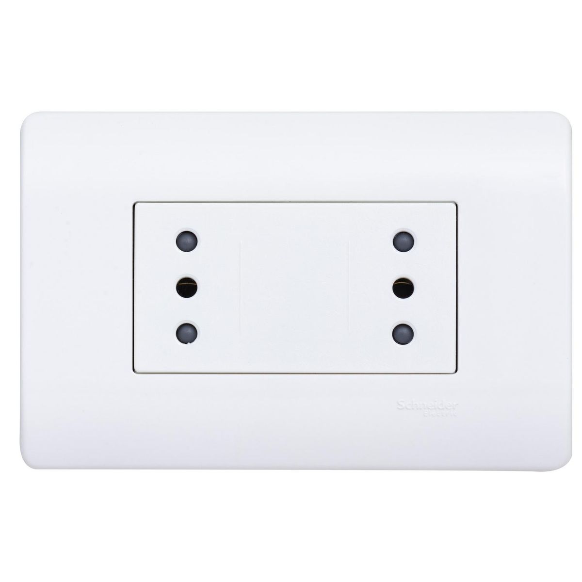 SCHNEIDER ELECTRIC - Placa Genesis armada Duplex 10A blanco