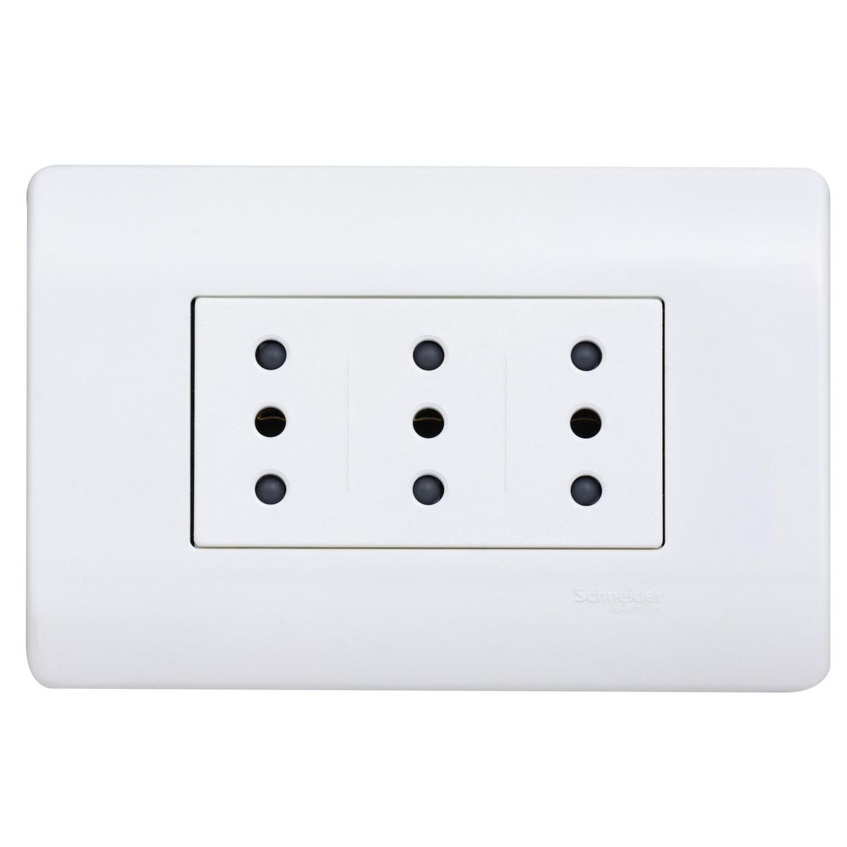 SCHNEIDER ELECTRIC - Placa Genesis armada Duplex 10A blanco