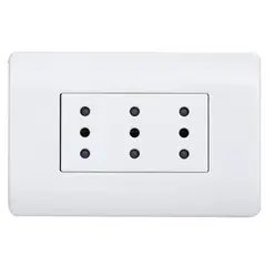 SCHNEIDER ELECTRIC - Placa Genesis armada Duplex 10A blanco