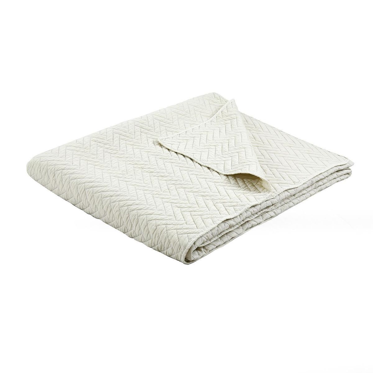 DIB - Quilt Cubrecama 1.5 plazas Geometric Hebra Natural 