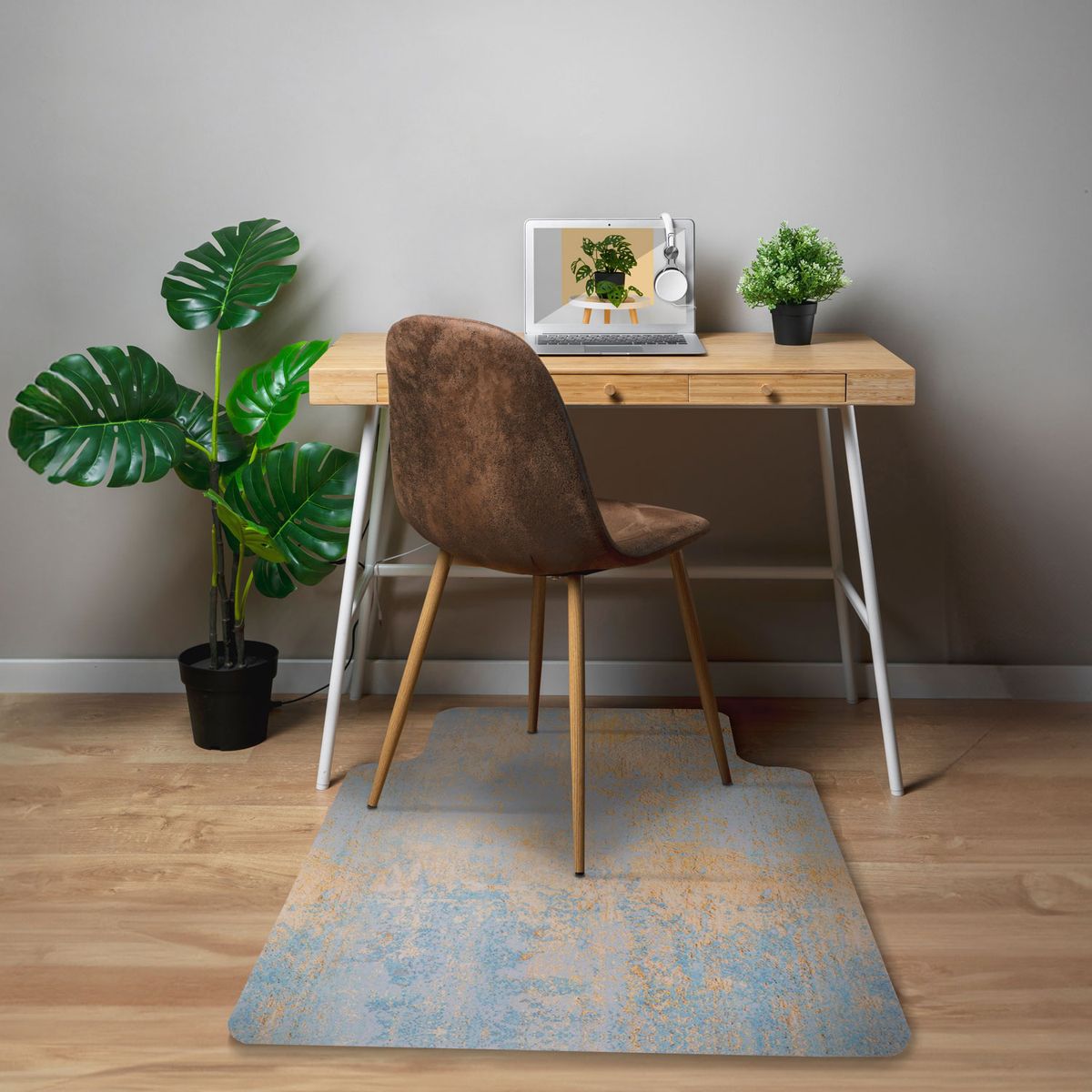 DIB - Protector Piso Design 91x122 cm PVC Crema