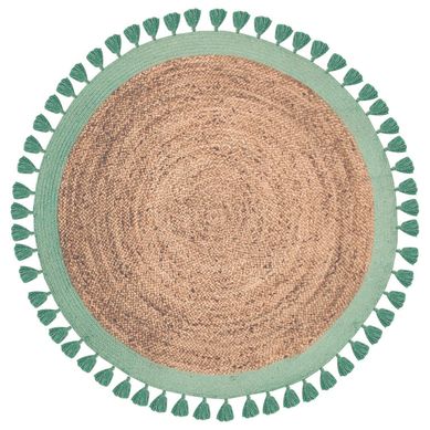 Alfombra Jute Malibu 150x150 cm aqua