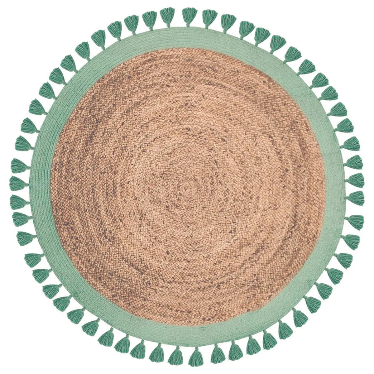 DIB - Alfombra Jute Malibu 150x150 cm Yute Aqua