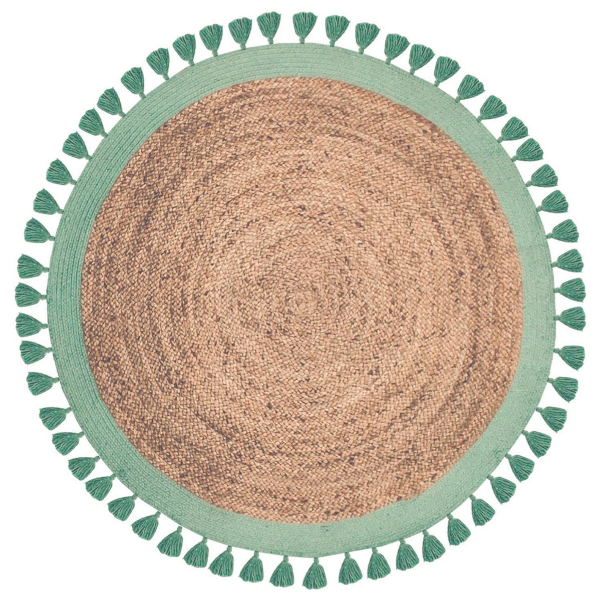 DIB - Alfombra Jute Malibu 150x150 cm Yute Aqua