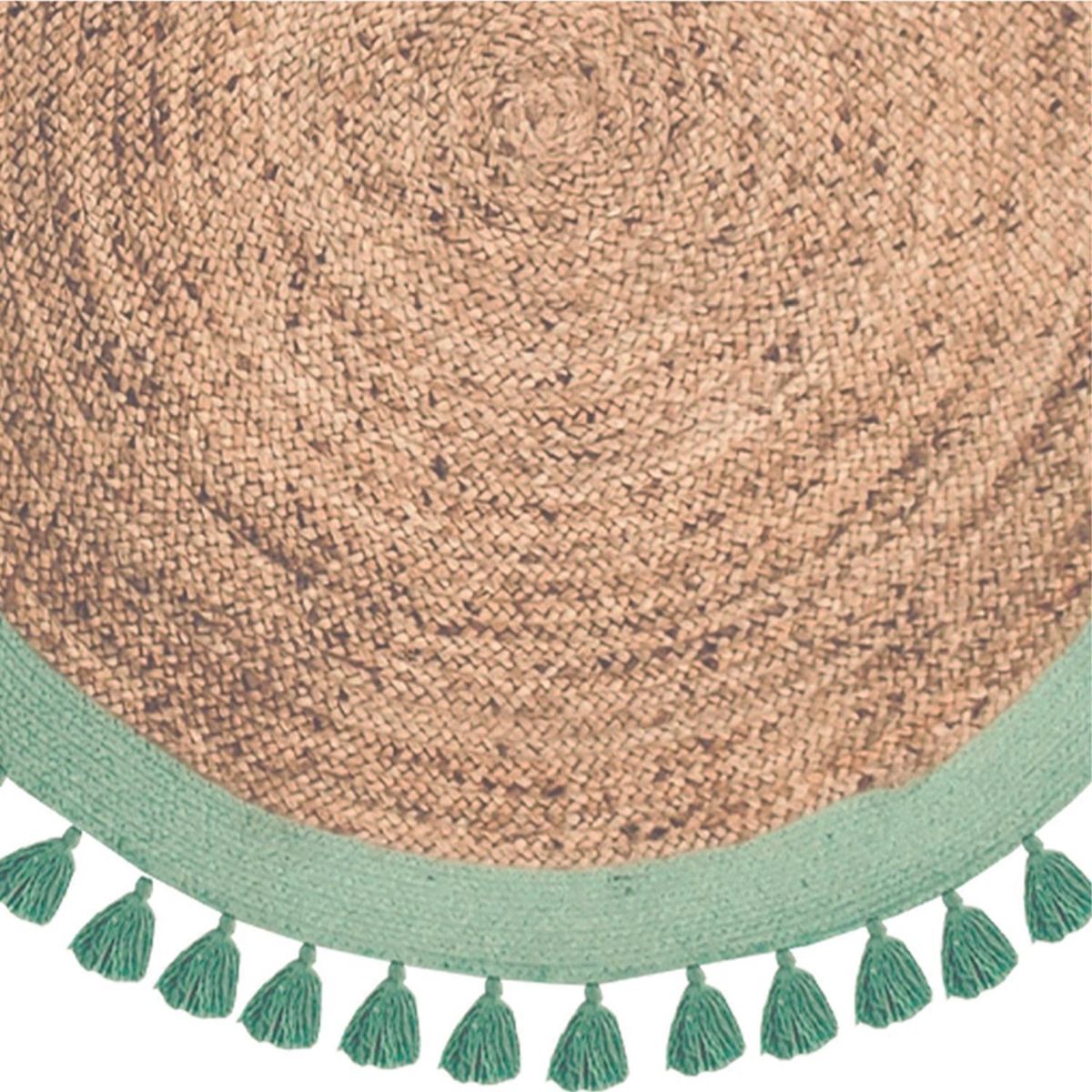 DIB - Alfombra Jute Malibu 150x150 cm Yute Aqua
