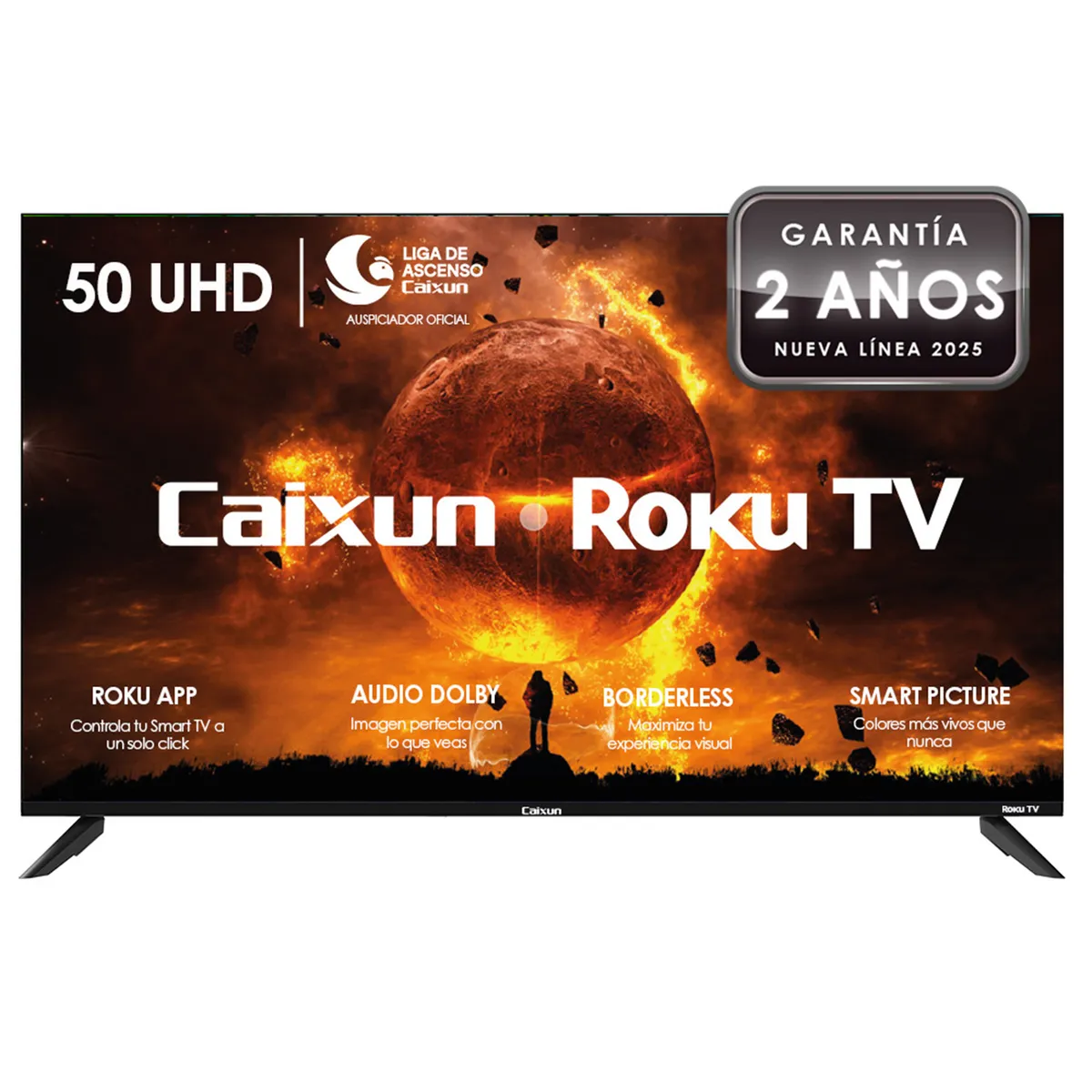 CAIXUN - Smart TV LED 50 " 4K Ultra HD C50V1UR ROKU 
