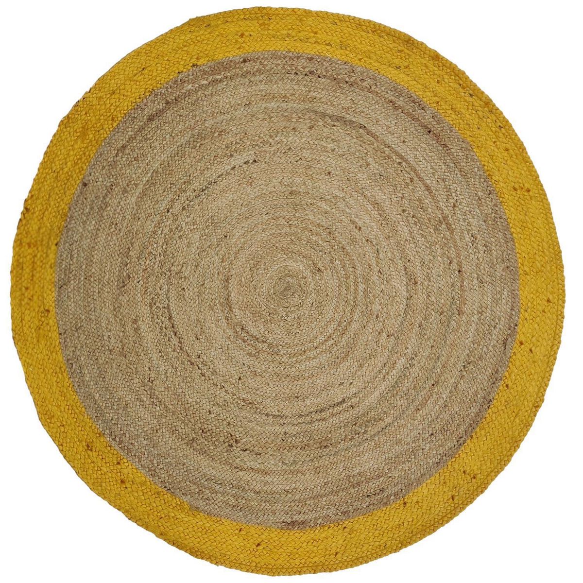 DIB - Alfombra Jute Cancun 150x150 cm Yute Mostaza