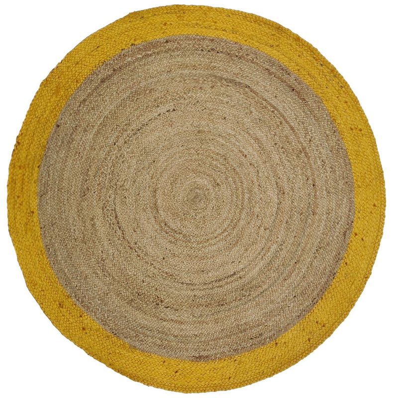 DIB - Alfombra Jute Cancun 150x150 cm Yute Mostaza