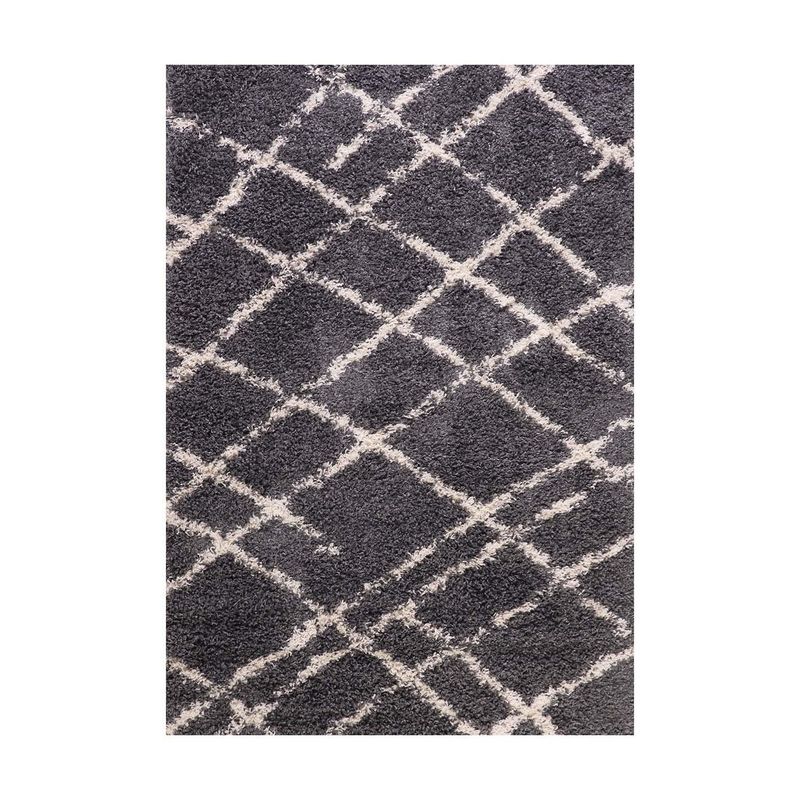 DIB - Alfombra Shaggy design 180x275 cm grey