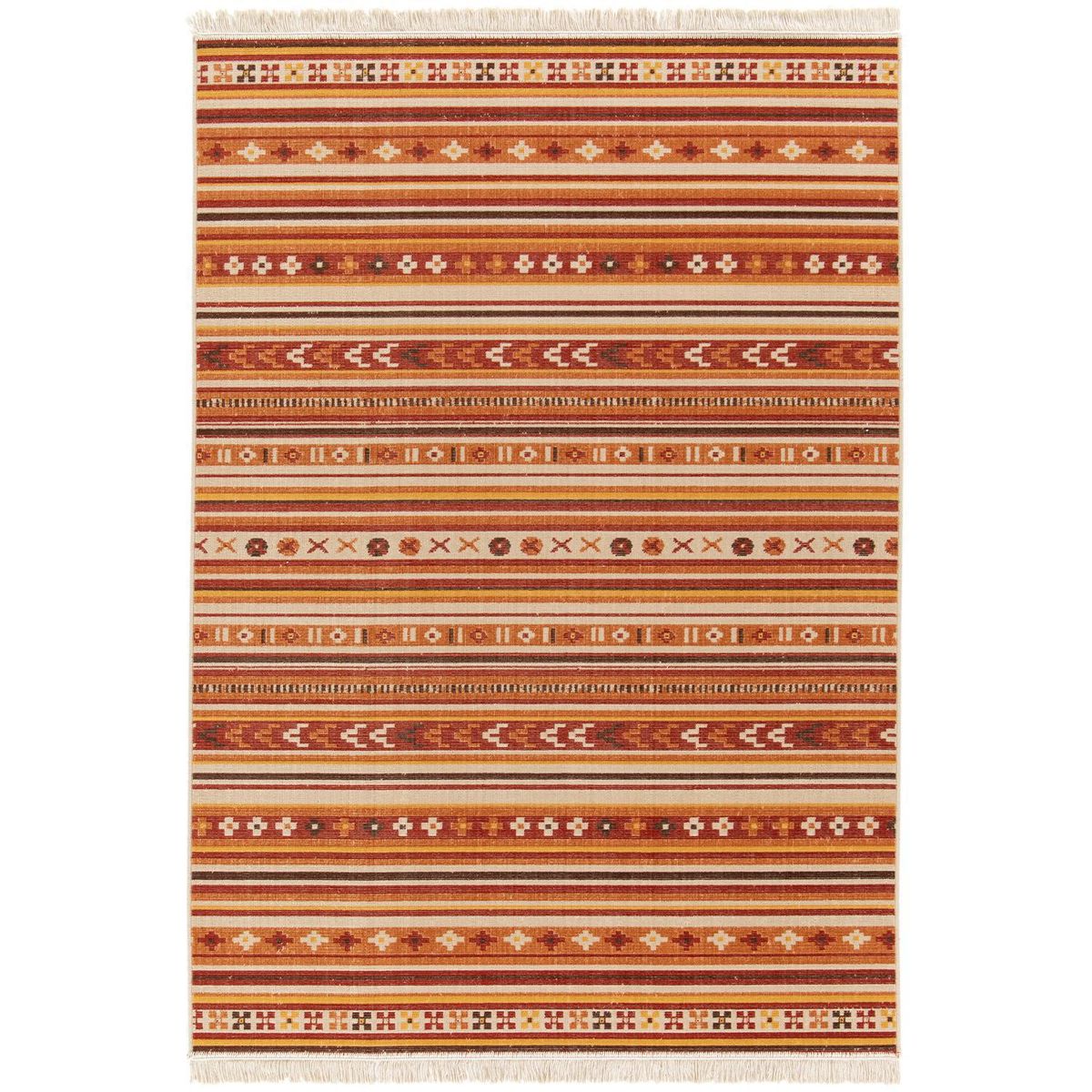 DIB - Alfombra Grande Nigeria 200x290 cm Polipropileno Rojo