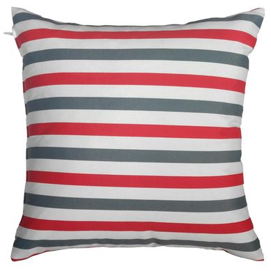 Cojn Deco Lneas 43x43 cm Rojo
