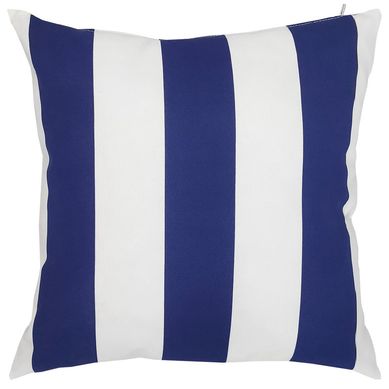 Cojn Deco Franjas 43x43 cm Azul