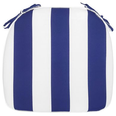 Cojn Silla Franjas 43x43 cm Azul