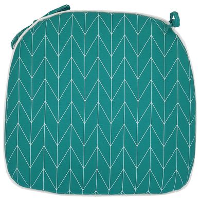 Cojn Silla Geo 43x43 cm Turquesa