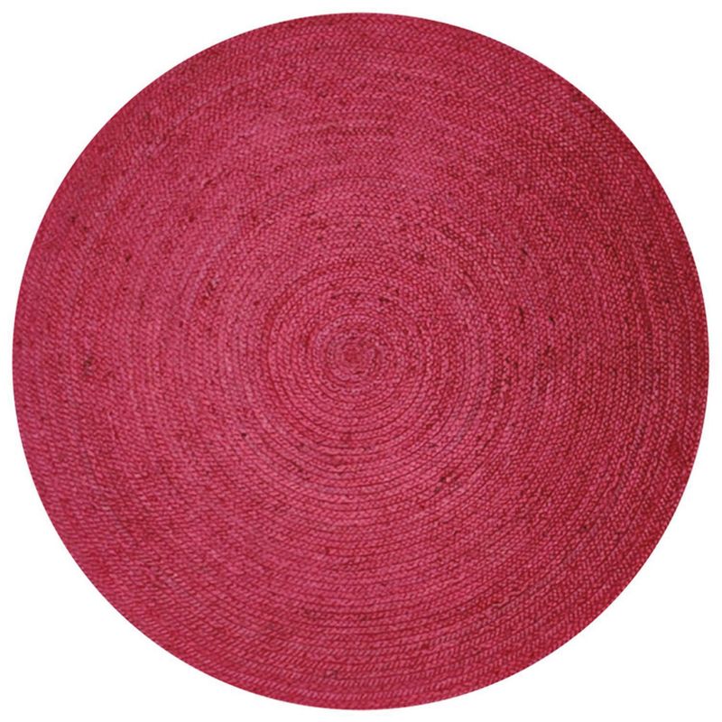 DIB - AlfombraJute Red Maui 150x150 cm fucsia