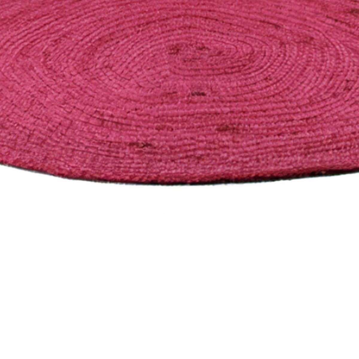 DIB - Alfombra Red Maui 150x150 cm Yute Fucsia