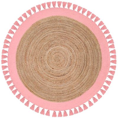 Imagen 2 del producto Alfombra Jute Malibu 150x150 cm Yute Rosa
