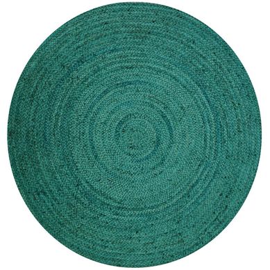 Alfombra Jute Maui 150x150 cm turquesa