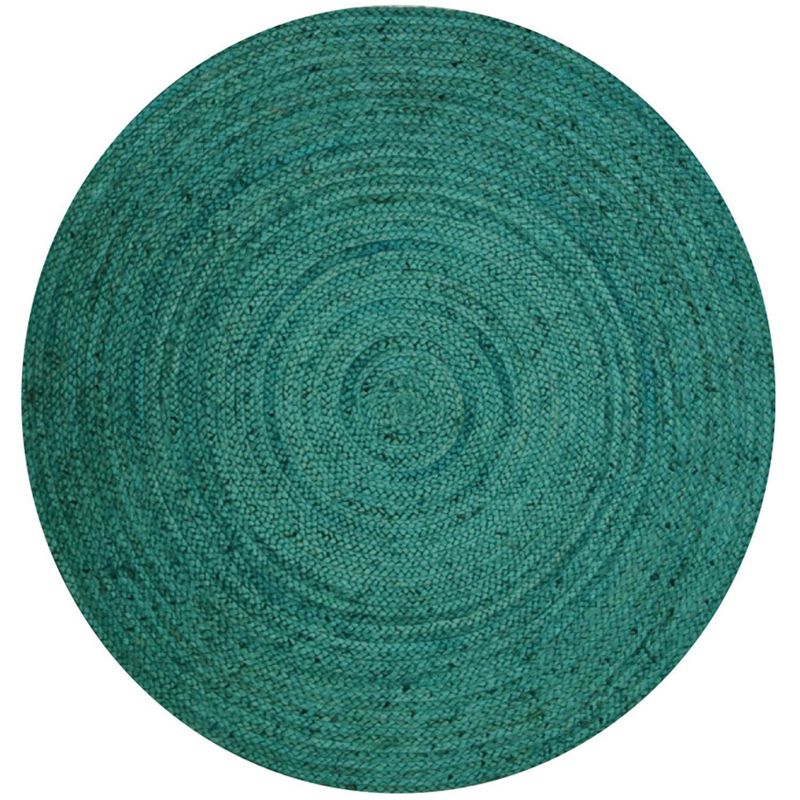 DIB - Alfombra Jute Maui 150x150 cm turquesa