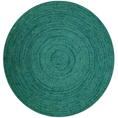 DIB - Alfombra Jute Maui 150x150 cm turquesa