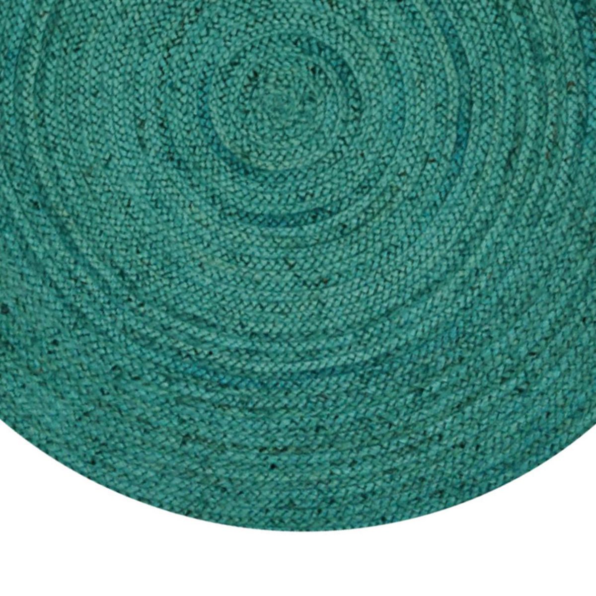 DIB - Alfombra Jute Malibu 150x150 cm Yute Turquesa