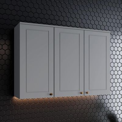 Imagen 2 del producto Mueble aereo 3 puertas gris Americana 120cm