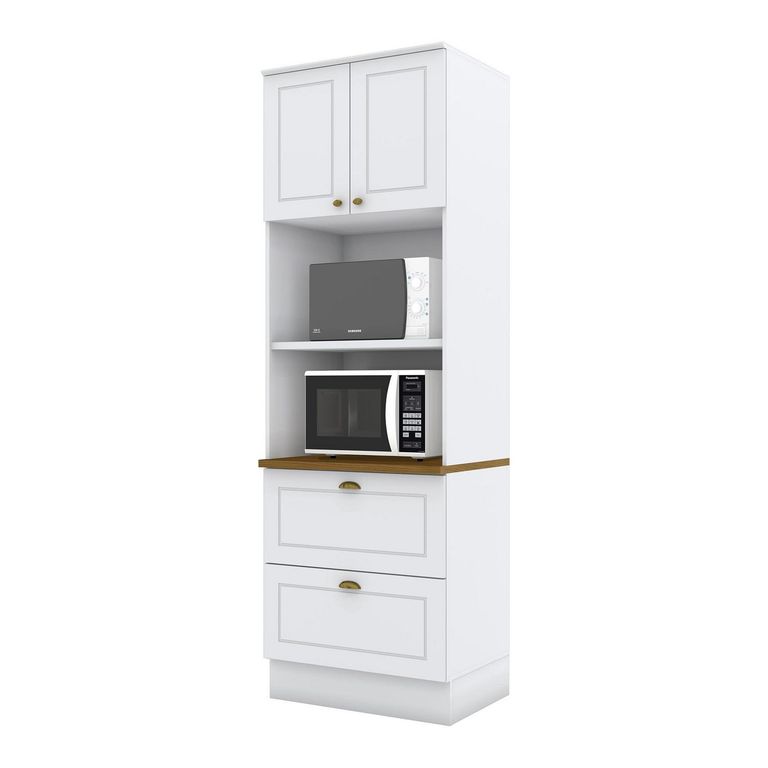 Mueble para microondas 2 puertas 2 cajones Americana