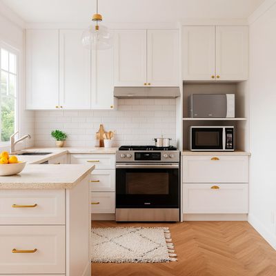 Imagen 2 del producto Modulo para microondas 2 puertas 2 cajones Paressine