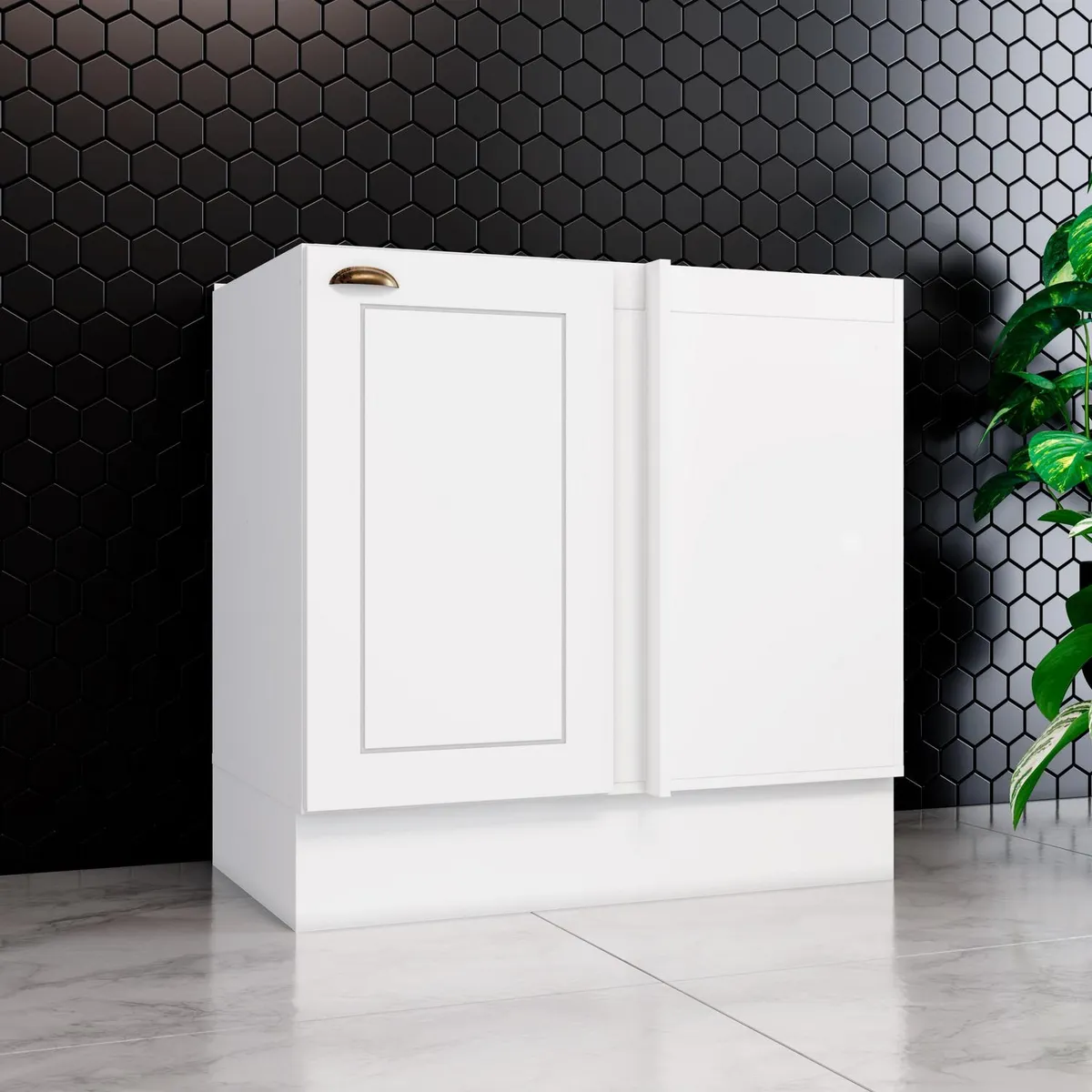 HOME MOBILI - Mueble esquina baes 1 puerta Americana 84cm