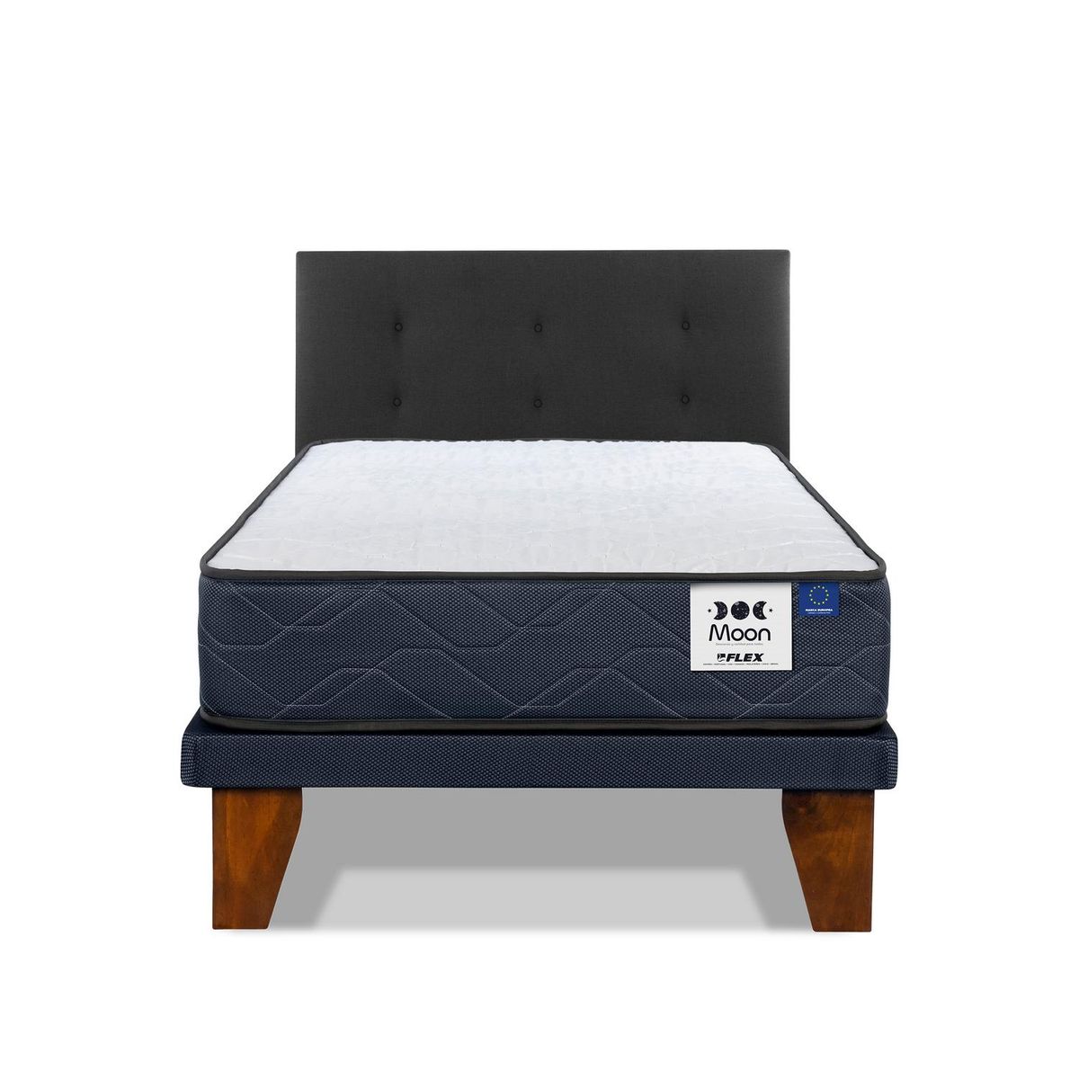 FLEX - Cama 1.5 plazas Europea Moon Azul