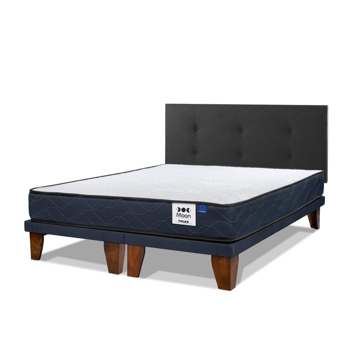 FLEX - Cama 2 plazas Europea Moon Azul