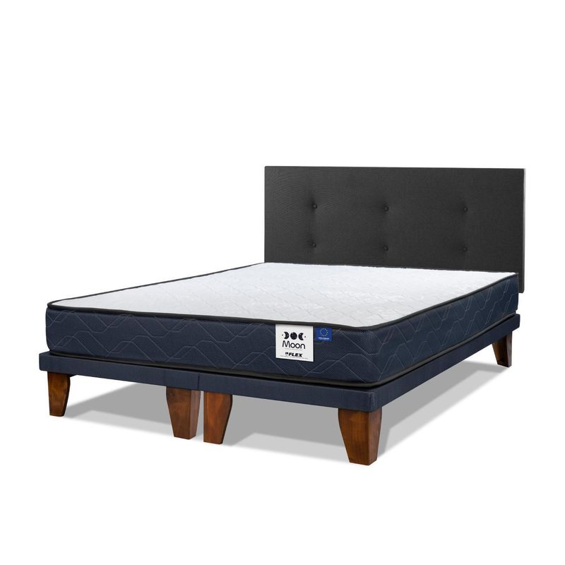 FLEX - Cama 2 Plazas Europea Moon Azul