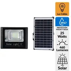 PARKSOLAR - Reflector Solar con Sensor 25 W IP67 465 lm Luz Cálida