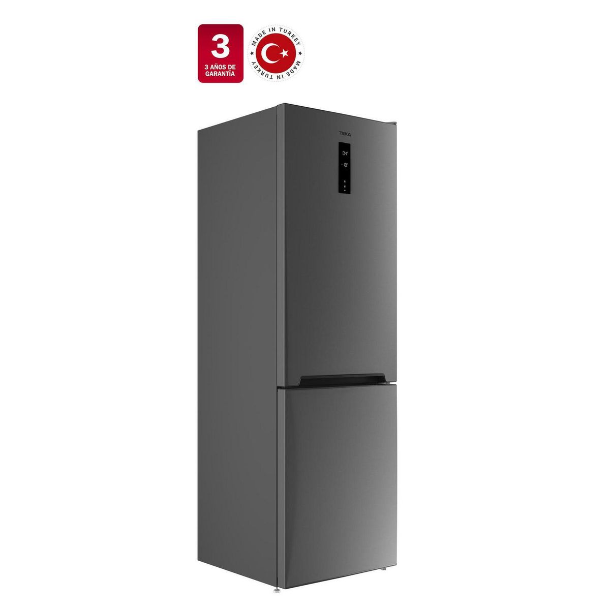 TEKA - Refrigerador Bottom Freezer No Frost 330 Litros Plata RBF 74621 SS