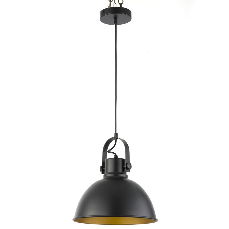 DISEÑO 3 - Lámpara Colgante London Acero Negro 30 cm