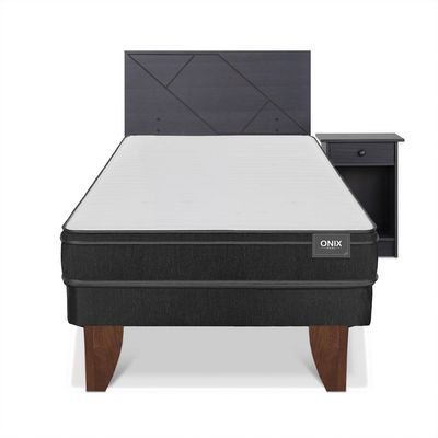 Imagen 2 del producto Cama 1.5 plazas Europea Onix Dual Negro