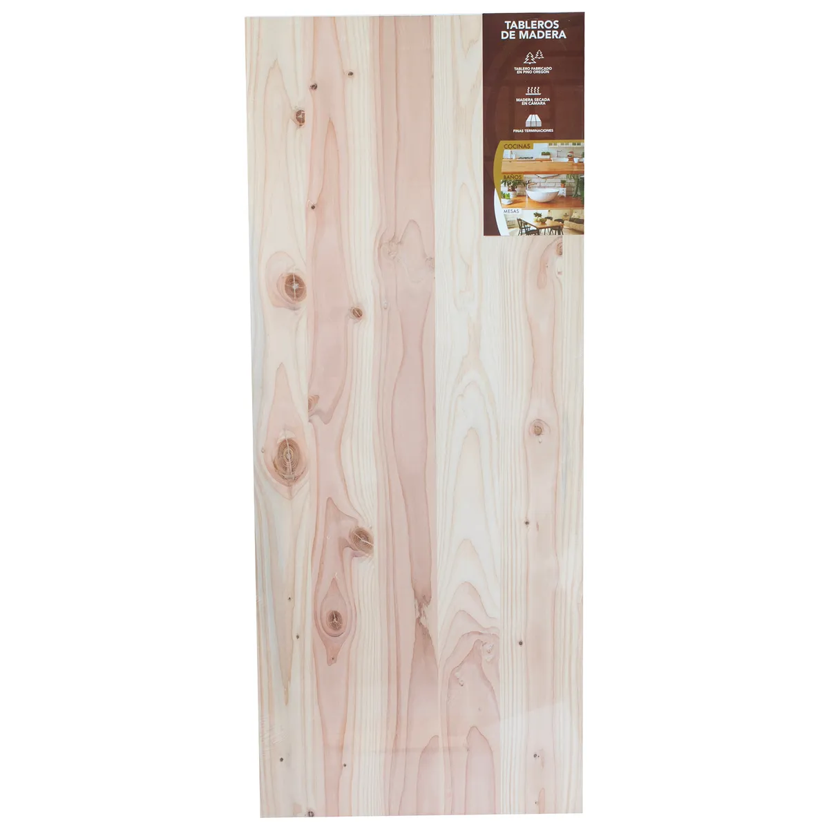 TIMBERMAC - Madera Cubierta Oregón 2x50x120 cm