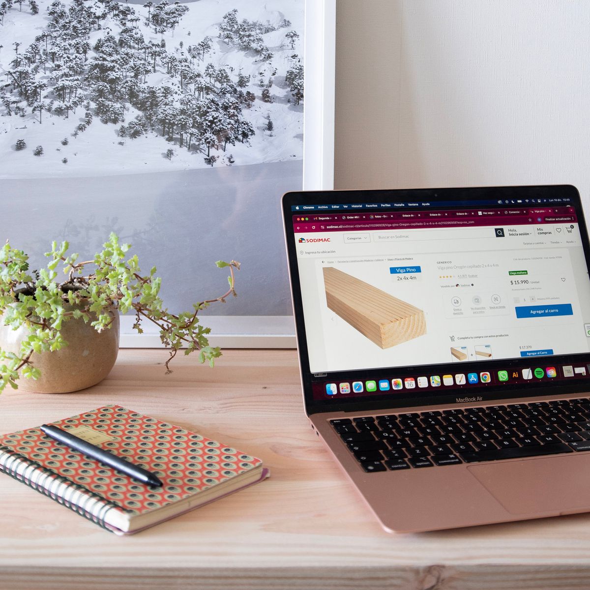 TIMBERMAC - Madera Cubierta Oregón 2x50x120 cm