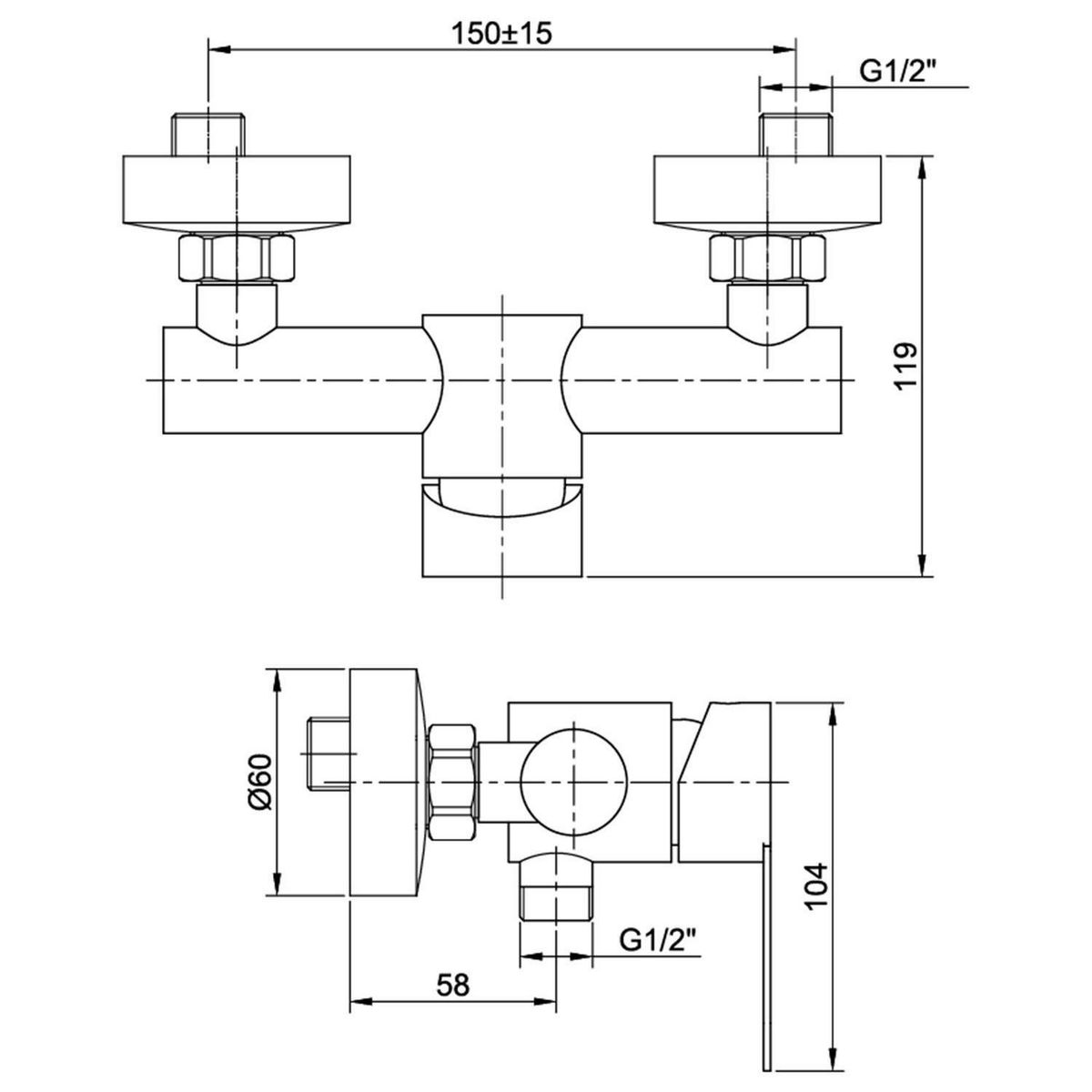 FANALOZA - Monomando Ducha New Barcelon Cromado